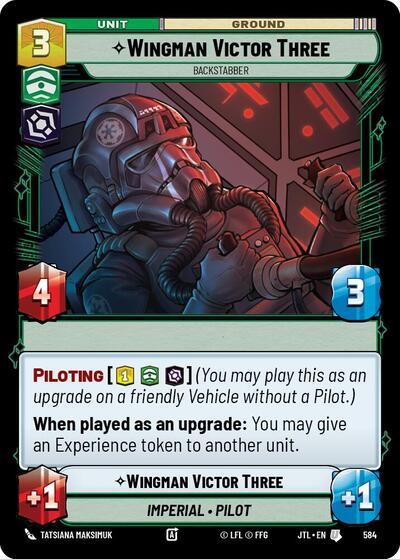 Wingman Victor Three Backstabber (Foil) (Jump to Lightspeed) Near Mint Foil