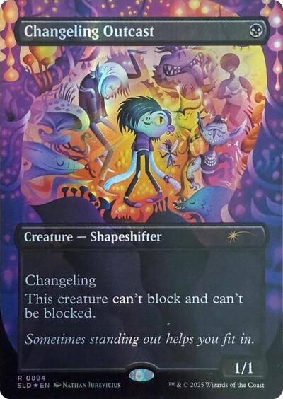 Changeling Outcast (Rainbow Foil) (Secret Lair) Near Mint Foil