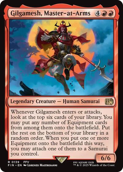 Gilgamesh, Master-at-Arms (Universes Beyond: FINAL FANTASY) Light Play Foil