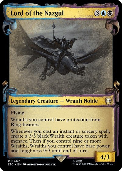 Lord of the Nazgul (Showcase Scrolls) (Commander: The Lord of the Rings: Tales of Middle-earth) Near Mint