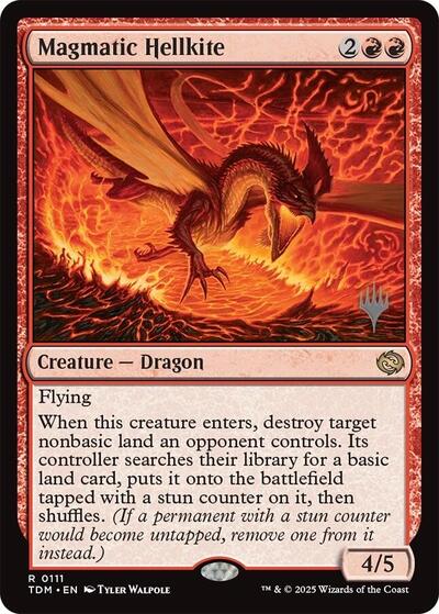 Magmatic Hellkite (Promo Pack: Tarkir: Dragonstorm) Near Mint