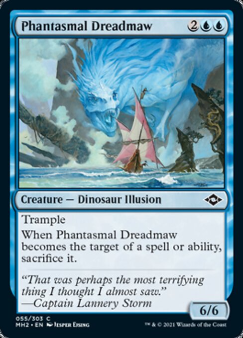 Phantasmal Dreadmaw (Modern Horizons 2) Light Play Foil