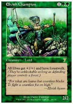 Elvish Champion (7th Edition) Heavy Play