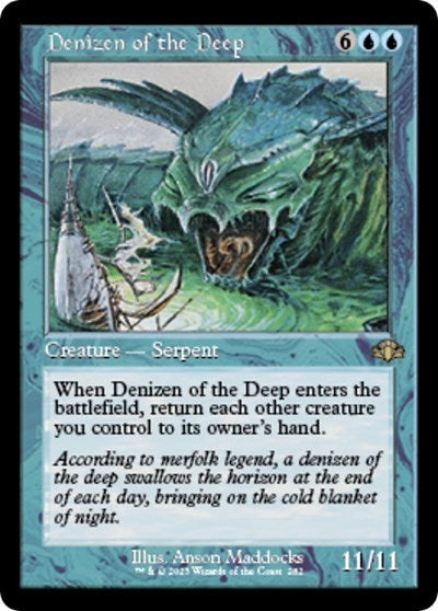 Denizen of the Deep (Retro Frame) (Dominaria Remastered) Light Play Foil