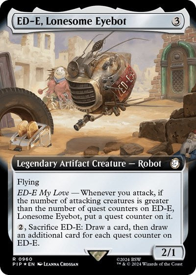 ED-E, Lonesome Eyebot (Extended Art) (Surge Foil) (Universes Beyond: Fallout) Near Mint Foil