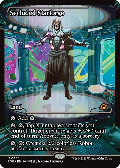 Secluded Starforge (Showcase) (Edge of Eternities) Light Play Foil