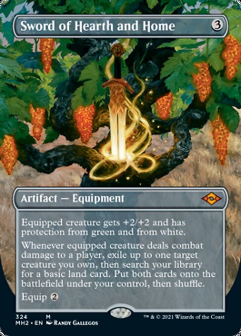 Sword of Hearth and Home (Borderless) (Modern Horizons 2) Light Play Foil