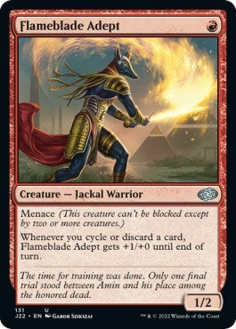 Flameblade Adept (Jumpstart 2022) Light Play