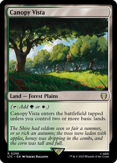Canopy Vista (Commander: The Lord of the Rings: Tales of Middle-earth) Near Mint