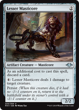Lesser Masticore (Modern Horizons) Light Play Foil