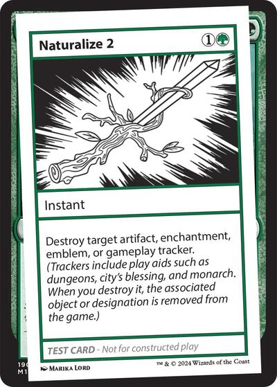 Naturalize 2 (Mystery Booster 2 Playtest Cards) Near Mint