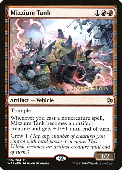 Mizzium Tank (Promos: Prerelease Cards) Light Play Foil