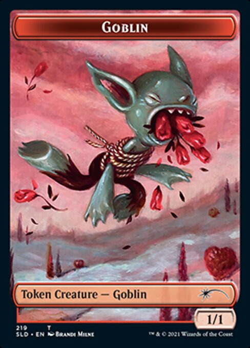 Goblin Token 219 (Secret Lair) Light Play Foil