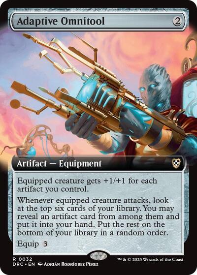 Adaptive Omnitool (Extended Art) (Commander: Aetherdrift) Near Mint