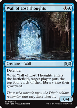 Wall of Lost Thoughts (Ravnica Allegiance) Near Mint Foil
