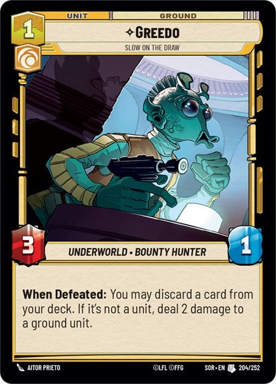 Greedo Slow on the Draw (Spark of Rebellion) Near Mint