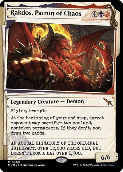 Rakdos, Patron of Chaos (Showcase) (0369) (Murders at Karlov Manor) Near Mint Foil
