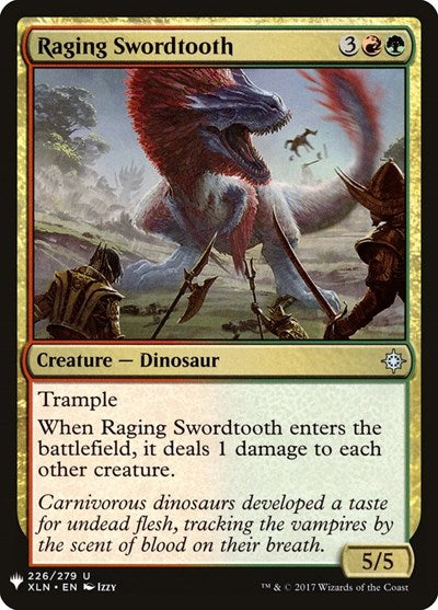 Raging Swordtooth (Mystery Booster) Near Mint