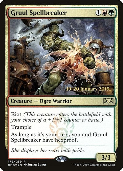 Gruul Spellbreaker (Promos: Prerelease Cards) Light Play Foil