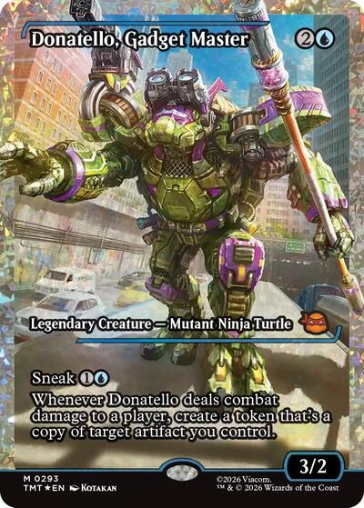 Donatello, Gadget Master (Showcase) (Fracture Foil) (Teenage Mutant Ninja Turtles) Near Mint Foil