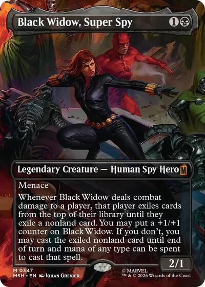 Black Widow, Super Spy (Borderless) (0347) (Marvel Super Heroes) Near Mint
