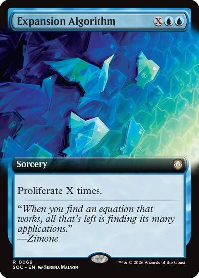 Expansion Algorithm (Extended Art) (Commander: Secrets of Strixhaven) Near Mint