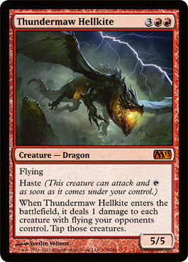 Thundermaw Hellkite (Magic 2013 Core Set) Medium Play Foil