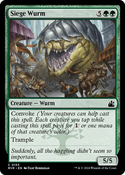 Siege Wurm (Ravnica Remastered) Near Mint Foil