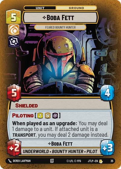 Boba Fett Feared Bounty Hunter (Foil) (Jump to Lightspeed - Weekly Play Promos) Near Mint Foil