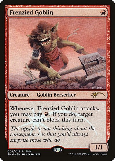 Frenzied Goblin (Promos: FNM) Near Mint Foil