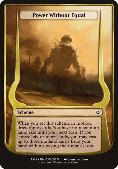 Power Without Equal (Archenemy: Nicol Bolas) (Oversize Cards) Near Mint