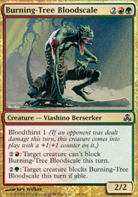 Burning-Tree Bloodscale (Guildpact) Light Play Foil