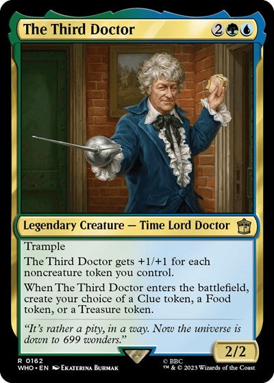 The Third Doctor (Universes Beyond: Doctor Who) Near Mint Foil