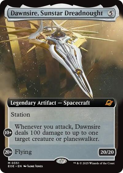 Dawnsire, Sunstar Dreadnought (Extended Art) (Edge of Eternities) Near Mint Foil
