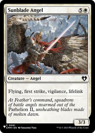 Sunblade Angel (The List) Near Mint