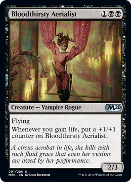 Bloodthirsty Aerialist (Magic 2020 Core Set) Light Play Foil