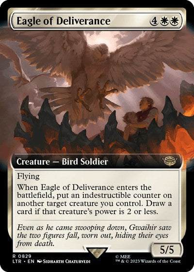 Eagle of Deliverance (Extended Art) (Universes Beyond: The Lord of the Rings: Tales of Middle-earth) Medium Play