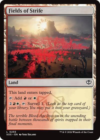 Fields of Strife (Secrets of Strixhaven) Light Play Foil