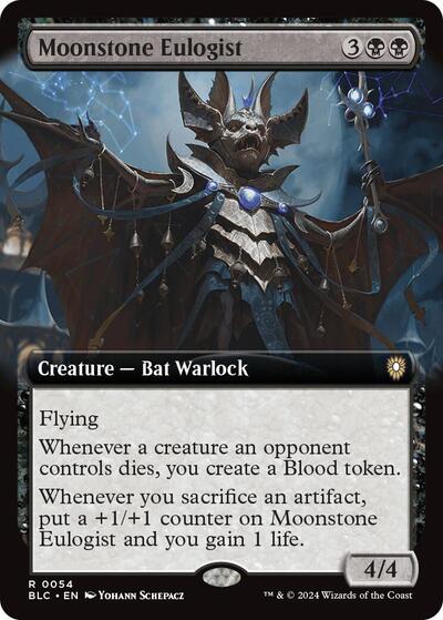 Moonstone Eulogist (Extended Art) (Commander: Bloomburrow) Near Mint