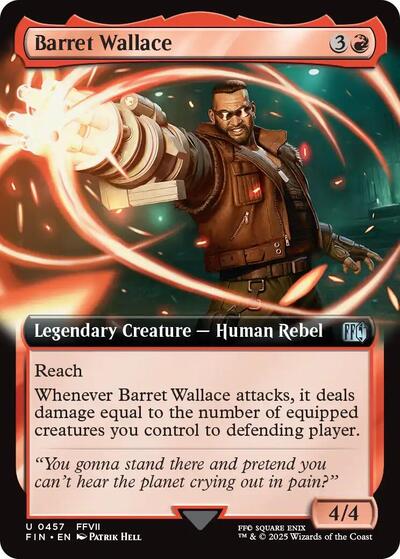 Barret Wallace (Extended Art) (Universes Beyond: FINAL FANTASY) Near Mint