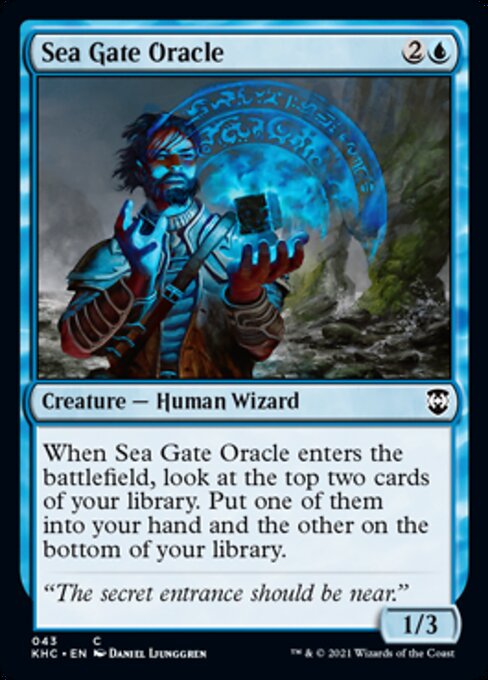 Sea Gate Oracle (Commander 2021 Kaldheim) Light Play
