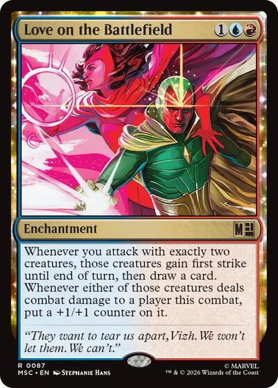 Love on the Battlefield (Surge Foil) (Commander: Marvel Super Heroes) Near Mint Foil