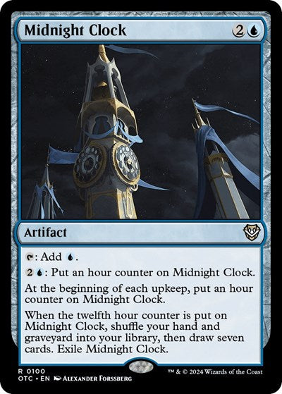 Midnight Clock (Commander: Outlaws of Thunder Junction) Near Mint