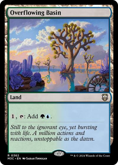 Overflowing Basin (Ripple Foil) (Commander: Modern Horizons 3) Light Play Foil