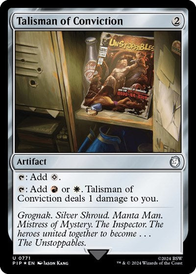 Talisman of Conviction (Surge Foil) (Universes Beyond: Fallout) Light Play Foil