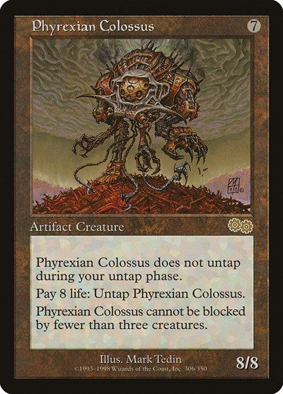 Phyrexian Colossus (Urza's Saga) Medium Play
