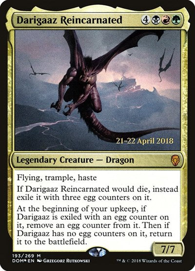 Darigaaz Reincarnated (Promos: Prerelease Cards) Near Mint Foil