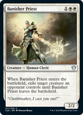 Banisher Priest (Commander 2020 Ikoria) Light Play