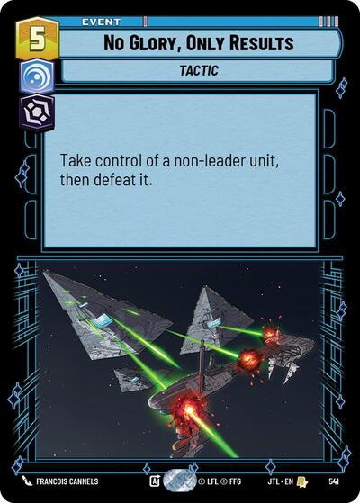 No Glory, Only Results (Foil) (Jump to Lightspeed) Near Mint Foil