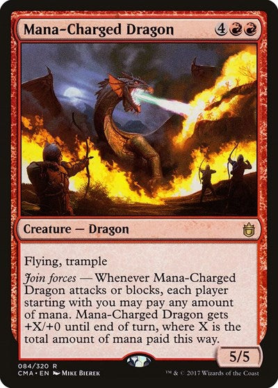 Mana-Charged Dragon (Commander Anthology) Light Play